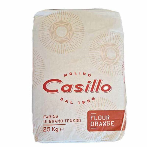 Casillo  Farina -PIZZA Napoli Arancio  W280 Kg25
