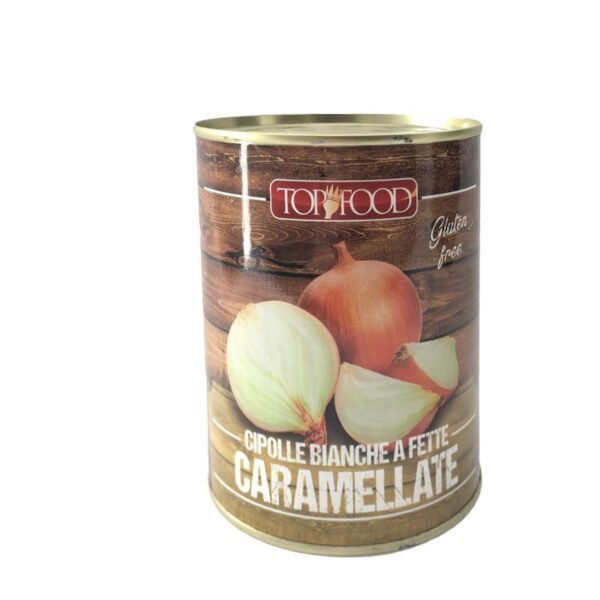 Top Food Cipolle Bianche a Fette Caramellate gr800