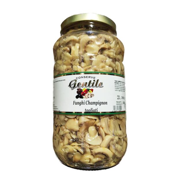 Gentile Ml 3100 Funghi Champignon Tagliati in Olio