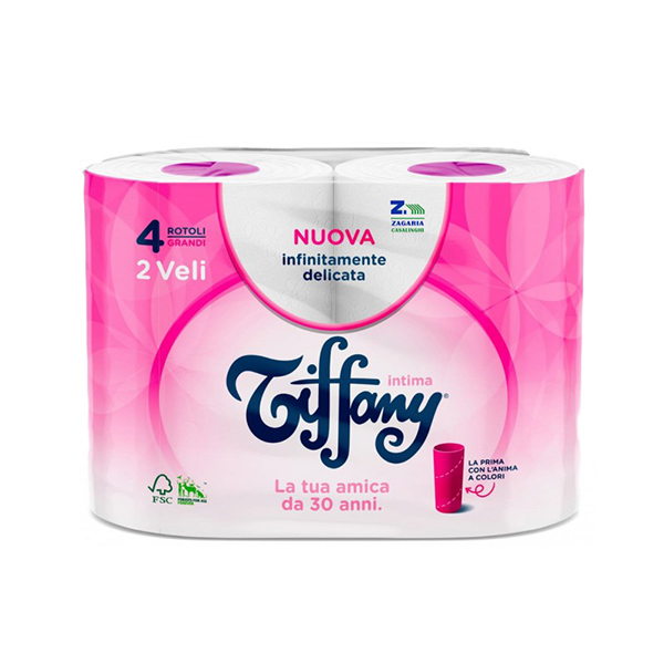 Tiffany Carta Igienica  X4 Pz Intima