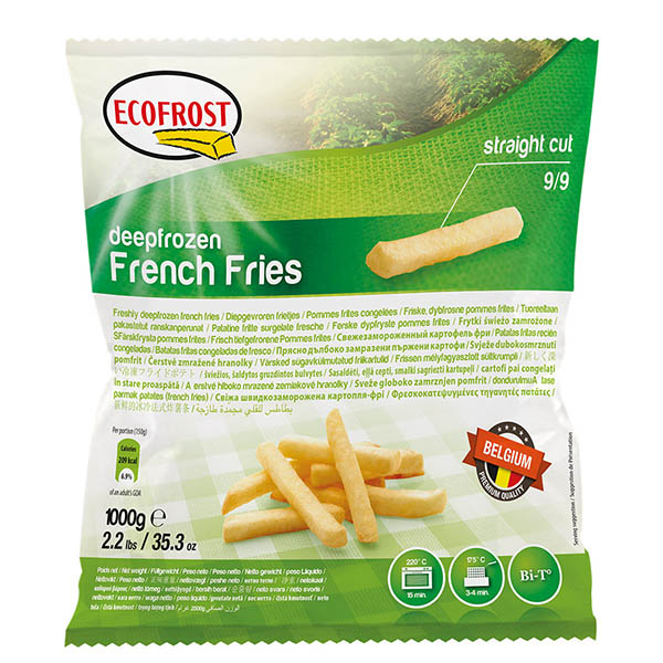 Ecofrost Patate  Prefritte 9/9  Kg2.5