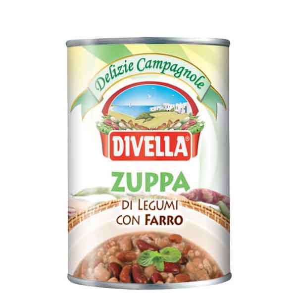 Divella Zuppa Di Legumi Con Farro Gr400